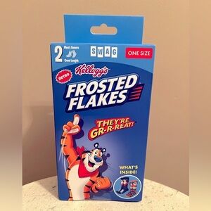 Swag Kellogg’s Frosted Flakes Men’s Crew Socks 2 Pair NWT